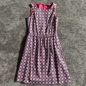 Brooks Brothers, size 2P, pink, blue, white dress.